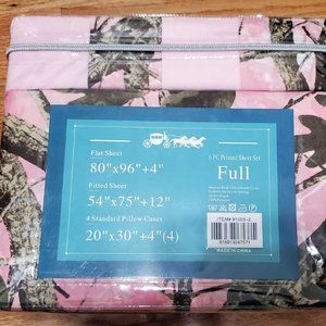 6 Piece Full Size Bed Sheets 2 Extra Pillow Cases